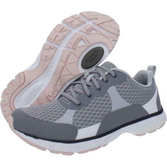Vionic Dashell Gray Performance Fitness Running Shoes Sneakers - Picture 1 of 13